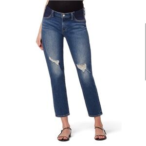 New Joes Jeans THE LARA Mid Rise Cigarette Crop Maternity Jean Sz 31